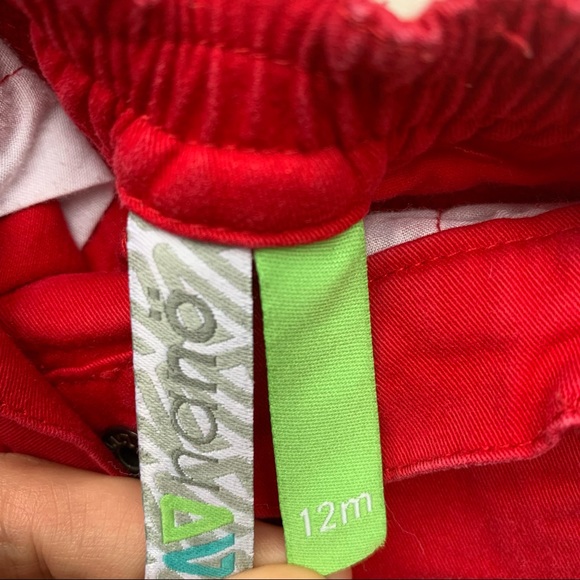 2/$10 NANO Baby boy red shorts 12m - Picture 2 of 3